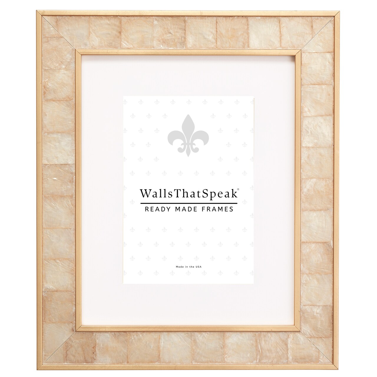 16x16 Matted Picture Frame, Opulence 1.5 Inch Wood Moulding, Wall Display Frame for Art, Posters, or Photos by wallsthatspeak